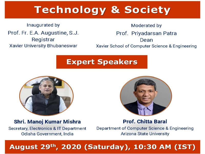 Webinar on ” Technology & Society ” 29th August, 2020